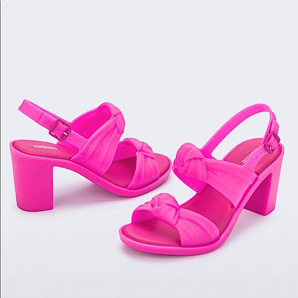 Brand New with Box MELISSA Barbie Heels PINK SZ 8
